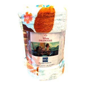 The Big One Disney Princess Moana Plush Throw Blanket 5ft x 6ft Kohls New
